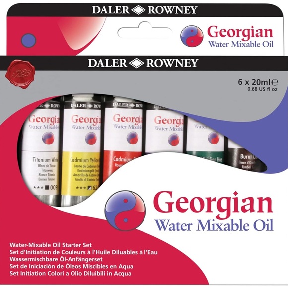 NWT Daler Rowney Georgian Water Mixable Oil Set - Picture 2 of 9